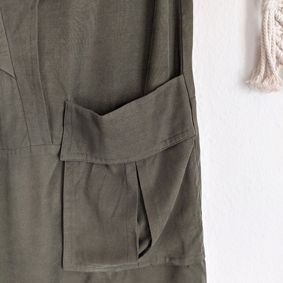 NWT Thomas Wylde Bramble Army Green Shift Dress Sz XS - Picture 4 of 7